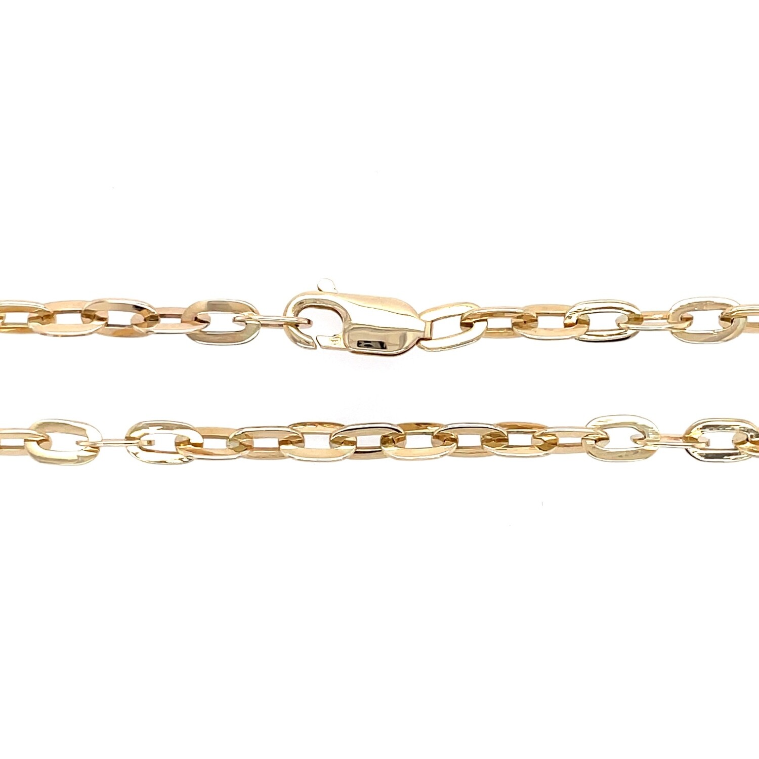 Ezio Handmade Cable Link Chain in 14k Yellow Gold — 20"