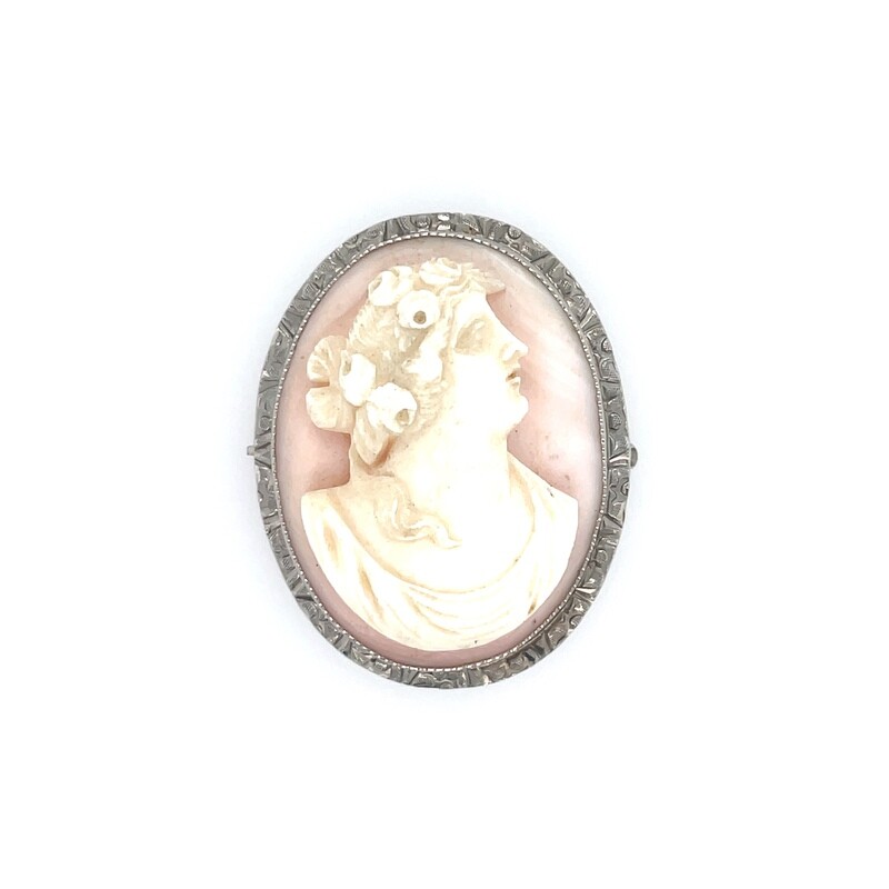 White Gold Cameo