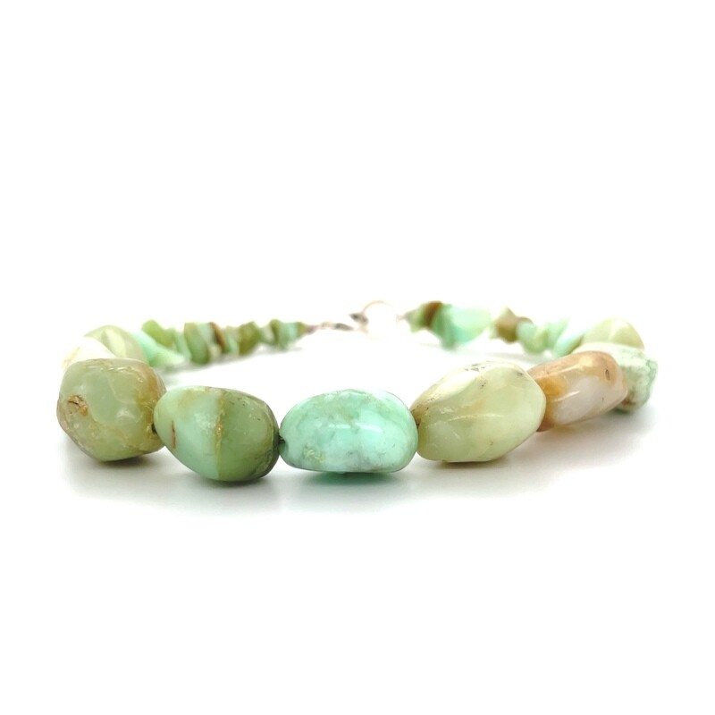 Turquoise Bracelet with Silver Clasp