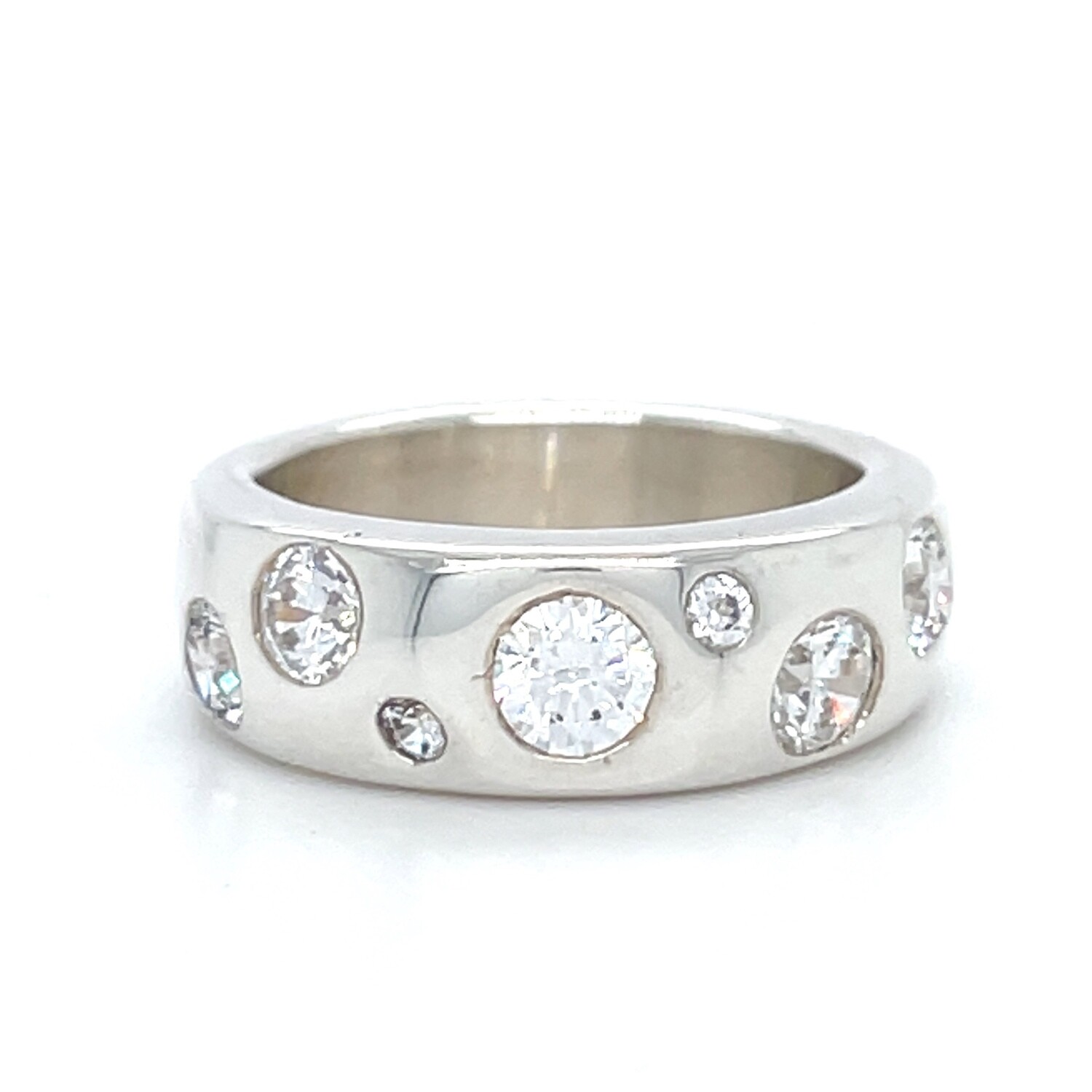Diamond European-Style Ring in Platinum — 0.33ctw