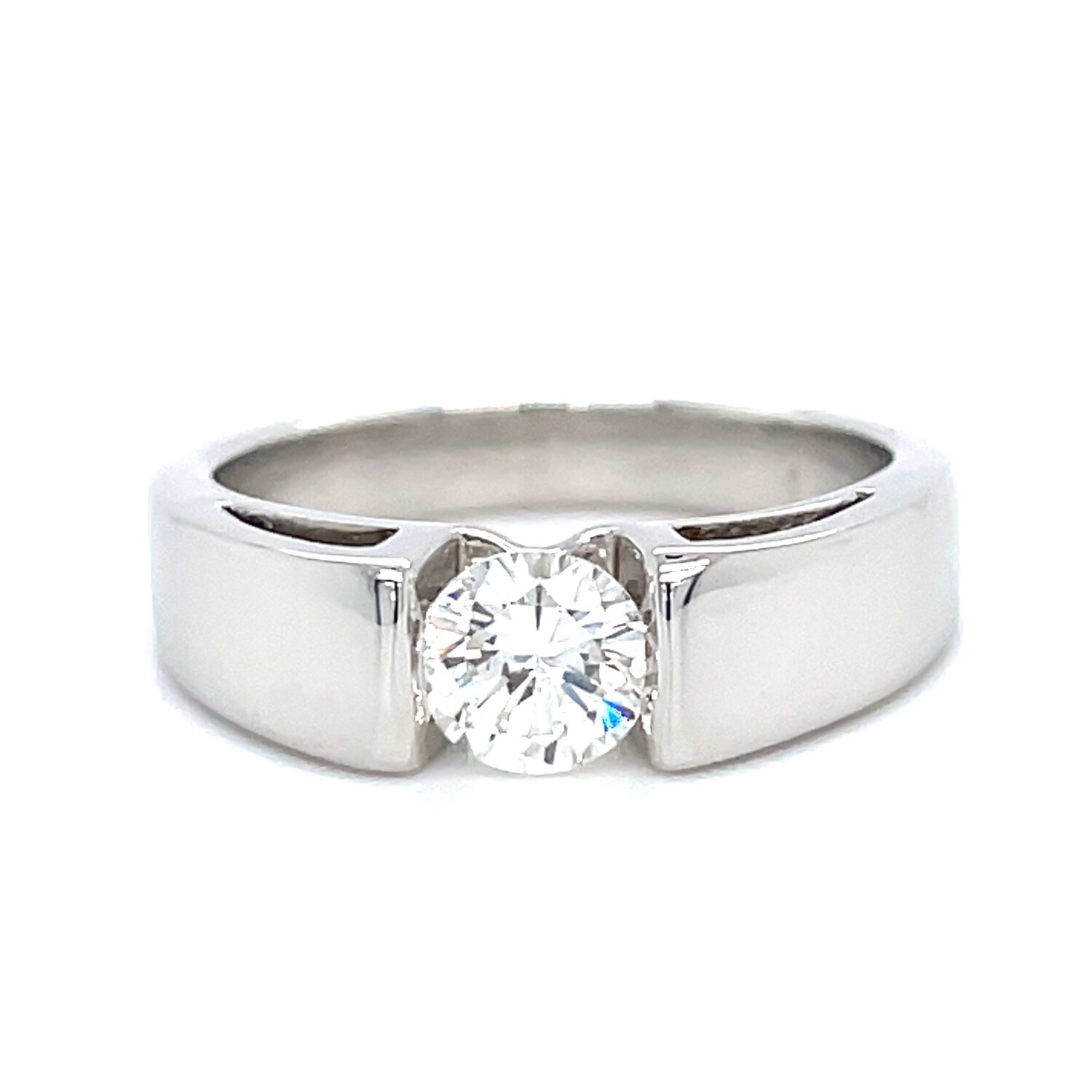 Diamond Bridge Ring in Platinum — 0.53ct