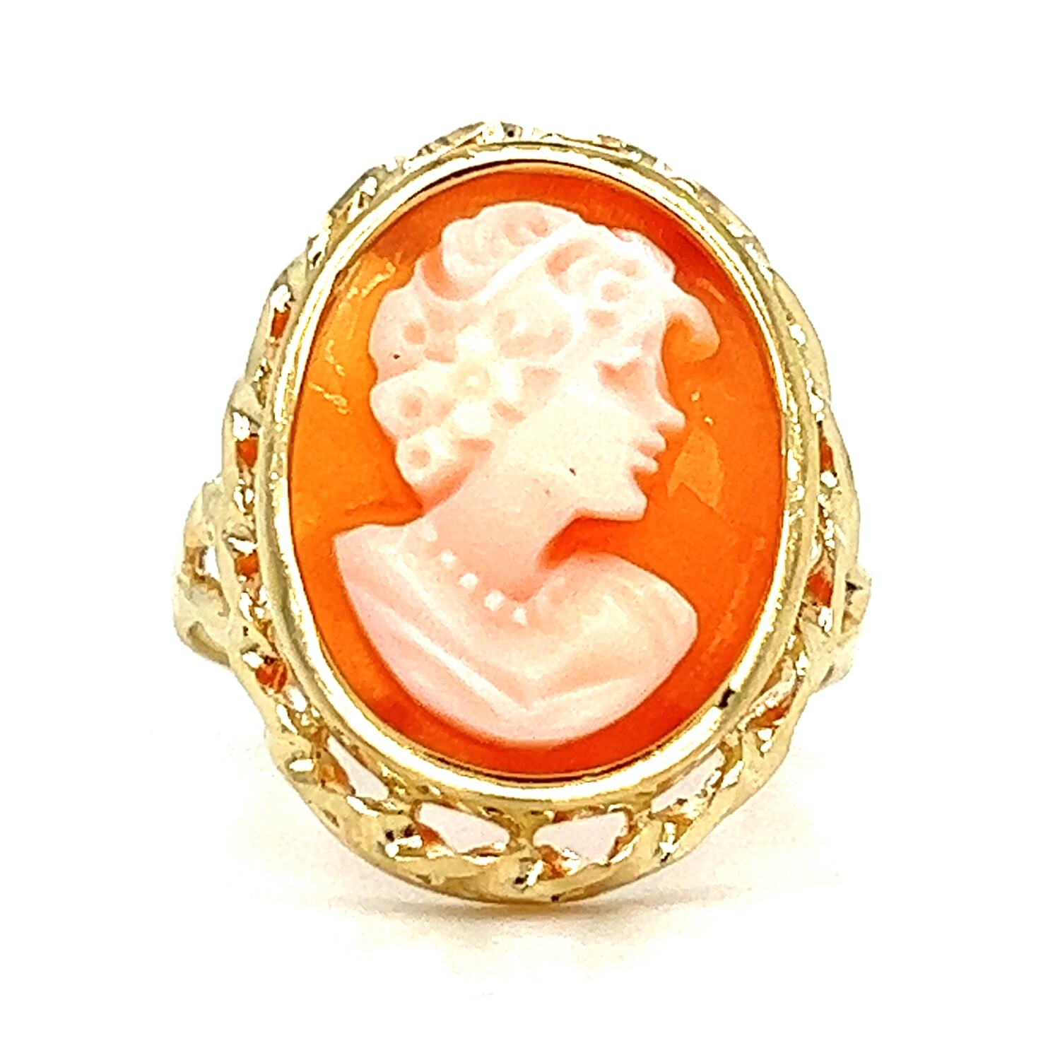 Cameo Ring in 14k Yellow Gold