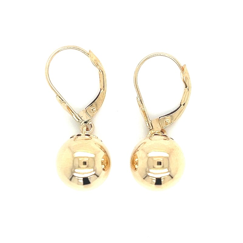 Sphere Dangles in 14k Yellow Gold