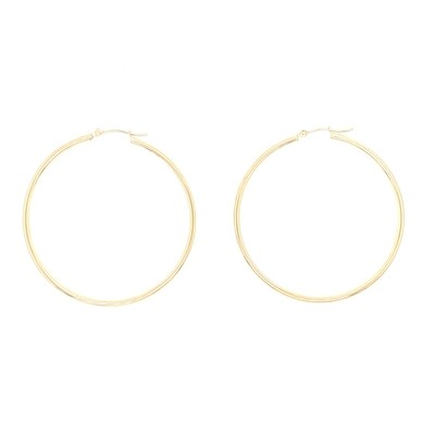 14k Yellow Gold Hoop Earrings - 47MM