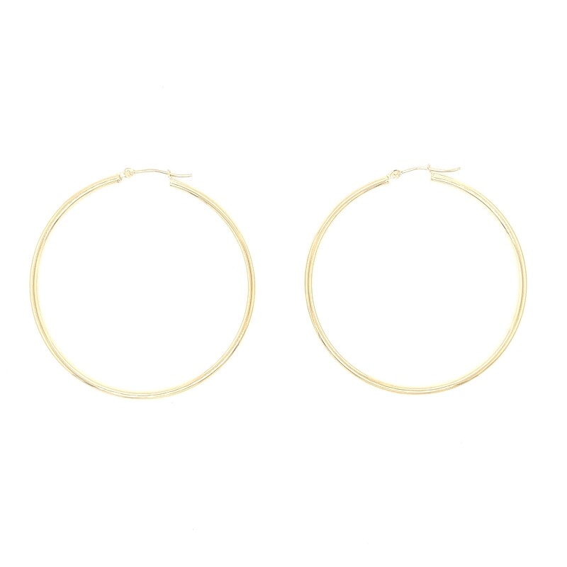 14k Yellow Gold Hoop Earrings - 47MM