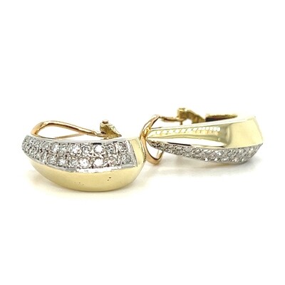 Diamond Earrings in 14k Yellow Gold — 0.74ctw
