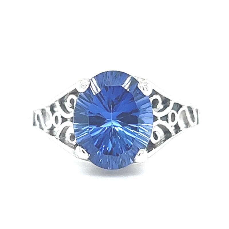 Tanzanite Ring in 14k White Gold