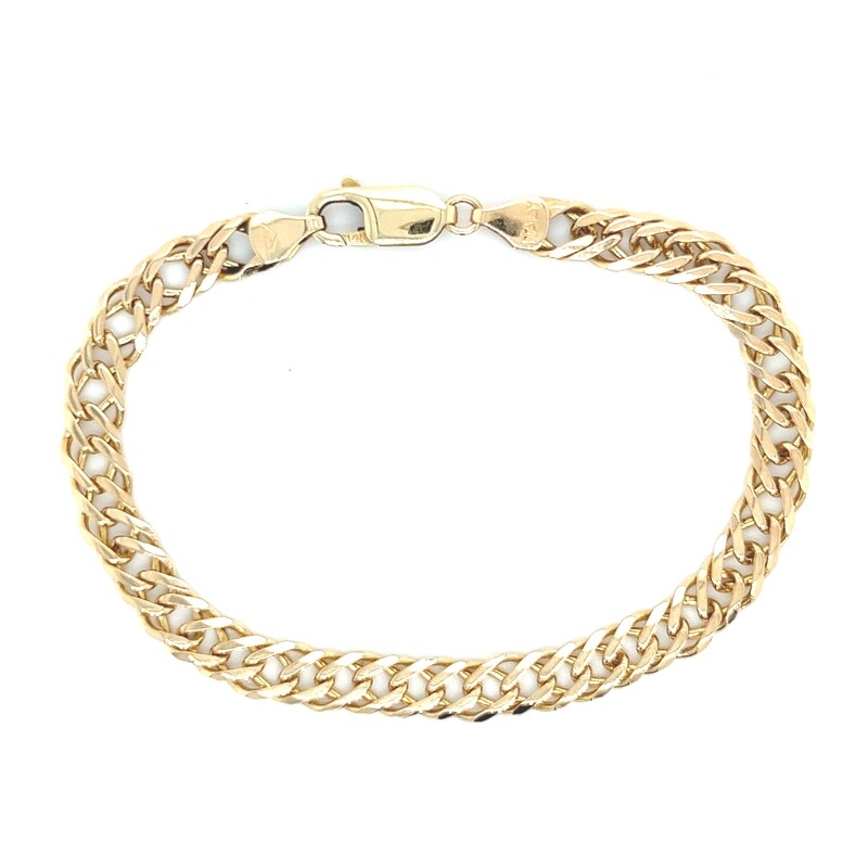 Italian Curb Bracelet in 14k Yellow Gold