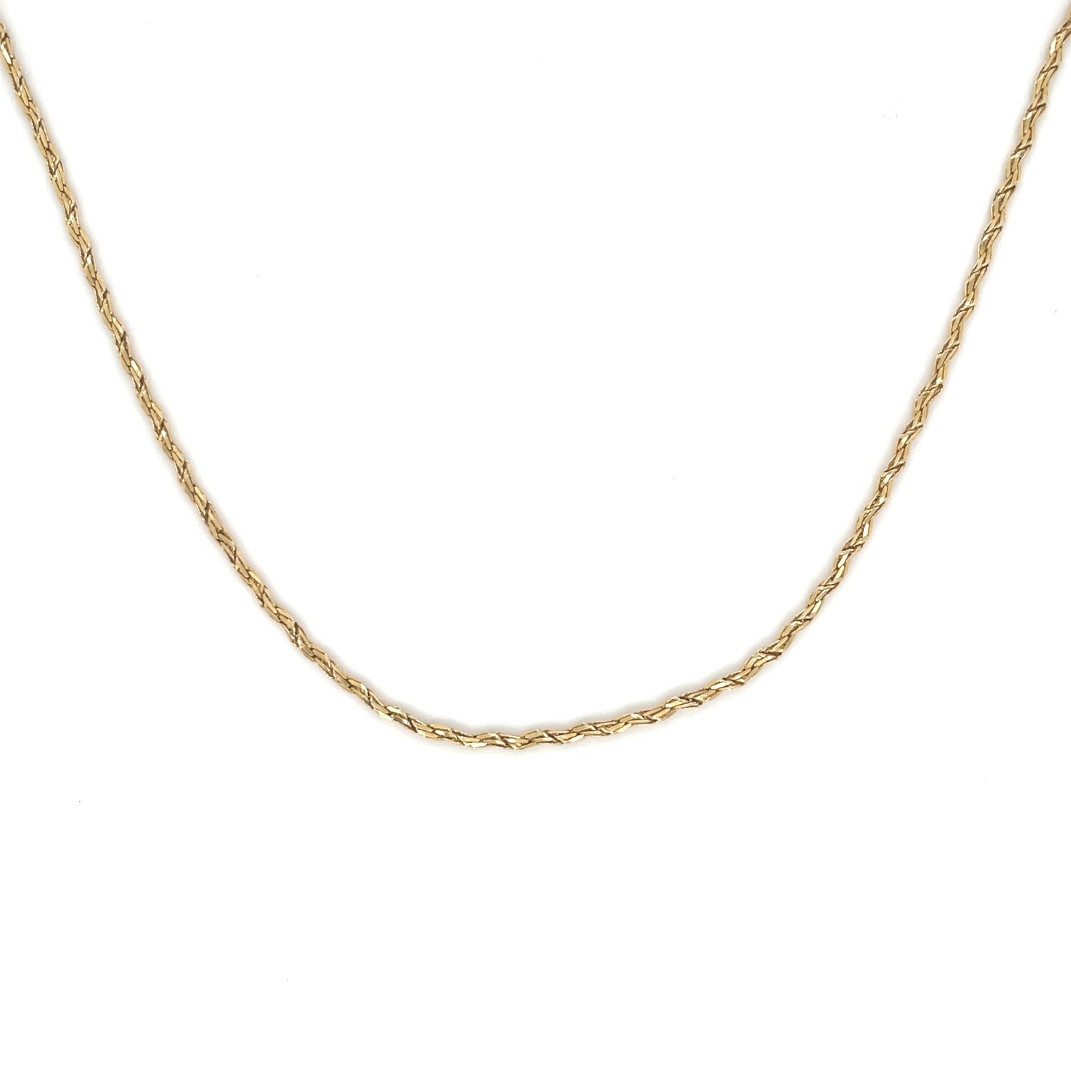 Fancy Link Chain in 14k Yellow Gold — 20”