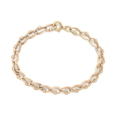 Charm Bracelet in 14k Yellow Gold — 8”
