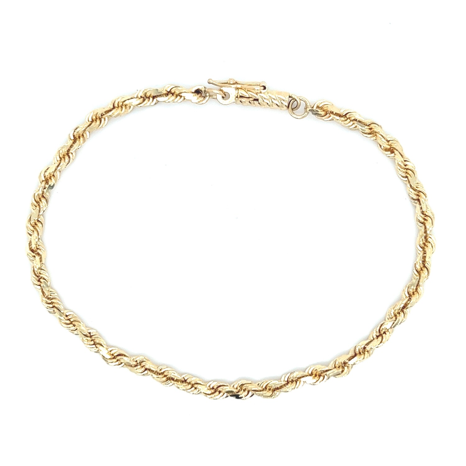 Rope Bracelet in 14k Yellow Gold — 7.5”
