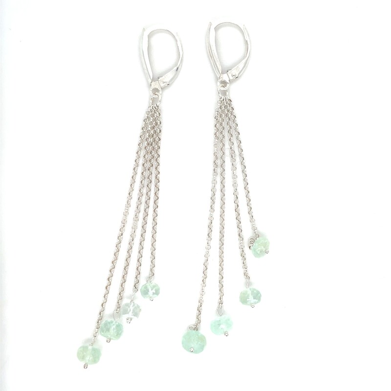 Aquamarine Earrings on Silver