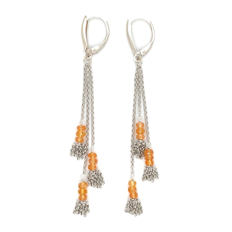 Citrine Earrings on Silver