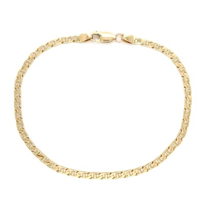 Fancy Link Bracelet in 14k Yellow Gold — 7.5”