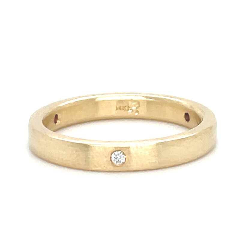 Handmade Stacking Ring in 14k Yellow Gold