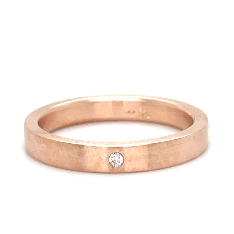Handmade Stacking Ring in 14k Rose Gold