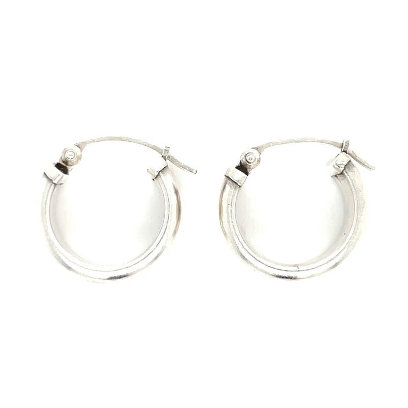 Petite Hoops in Silver