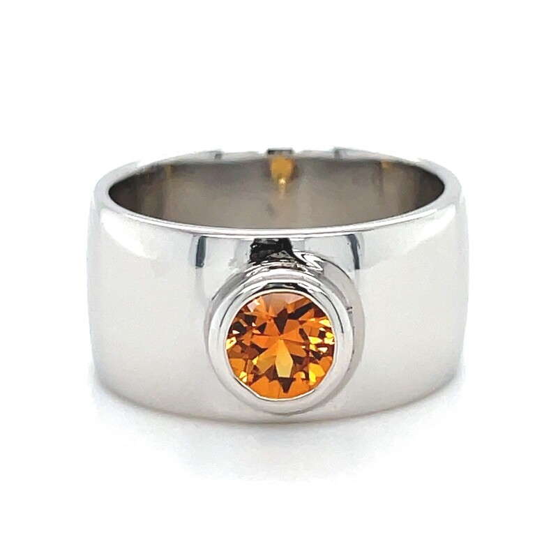 Citrine Ring in Platinum