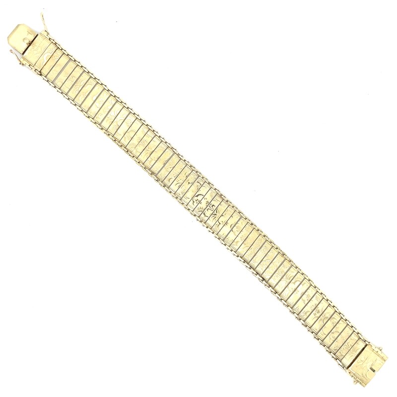 Floral Bracelet in 14k Yellow Gold