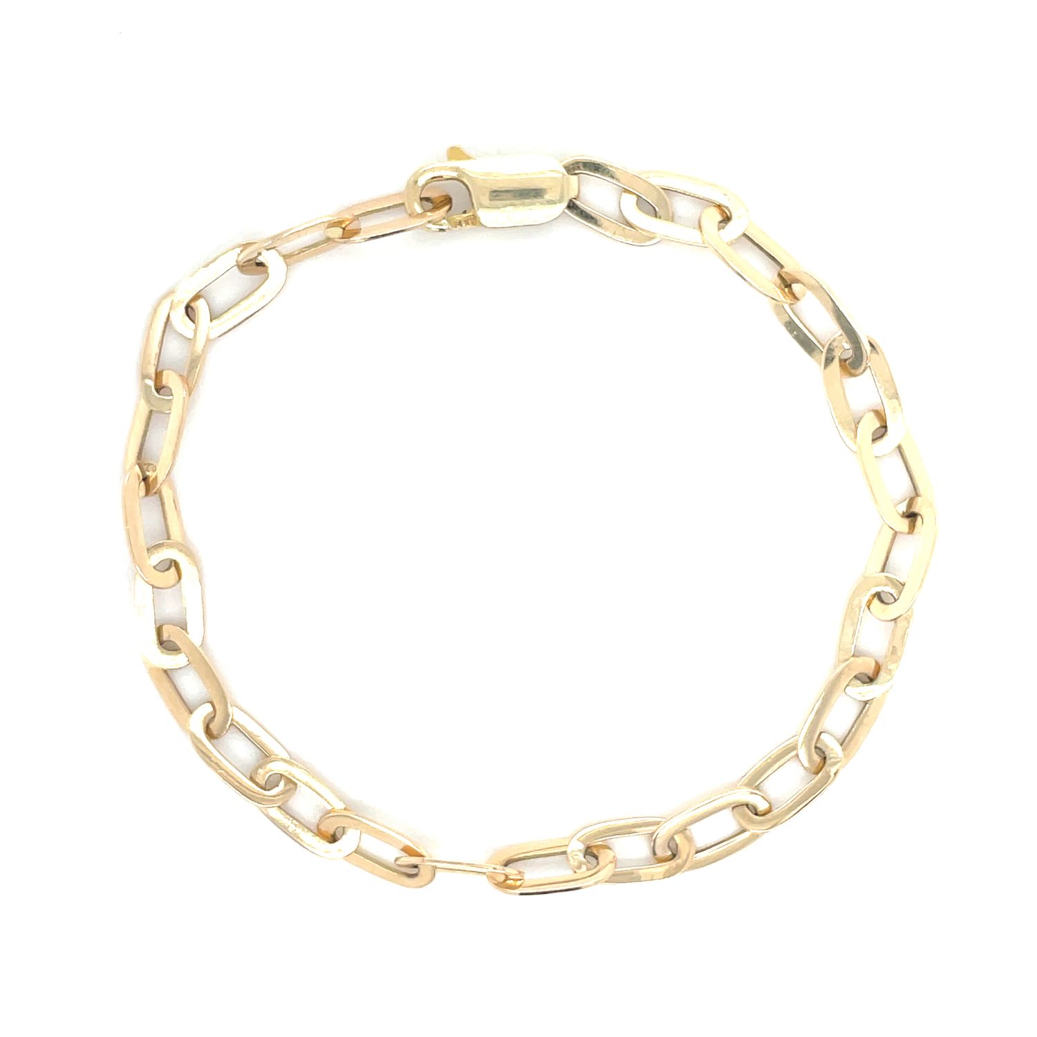 Ezio Link Bracelet in 14k Yellow Gold