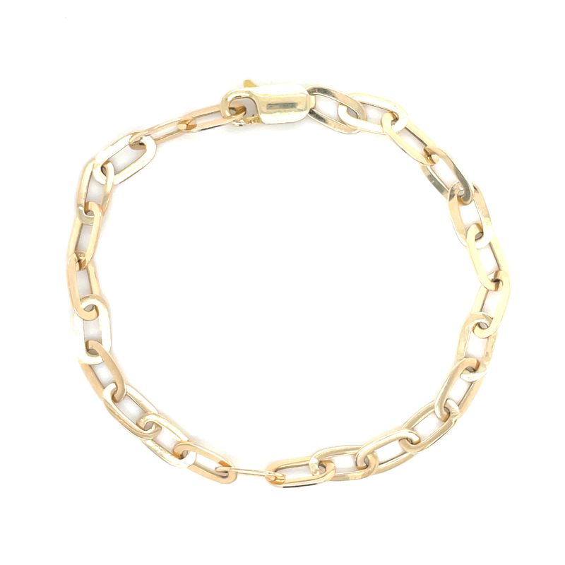 Ezio Link Bracelet in 14k Yellow Gold