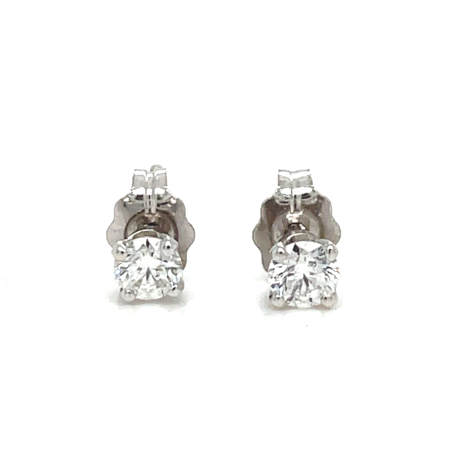 Diamond Studs in 14k White Gold — 0.27ctw