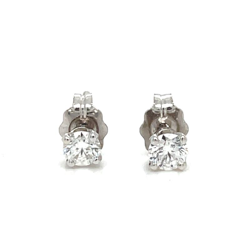 Diamond Studs in 14k White Gold — 0.27ctw