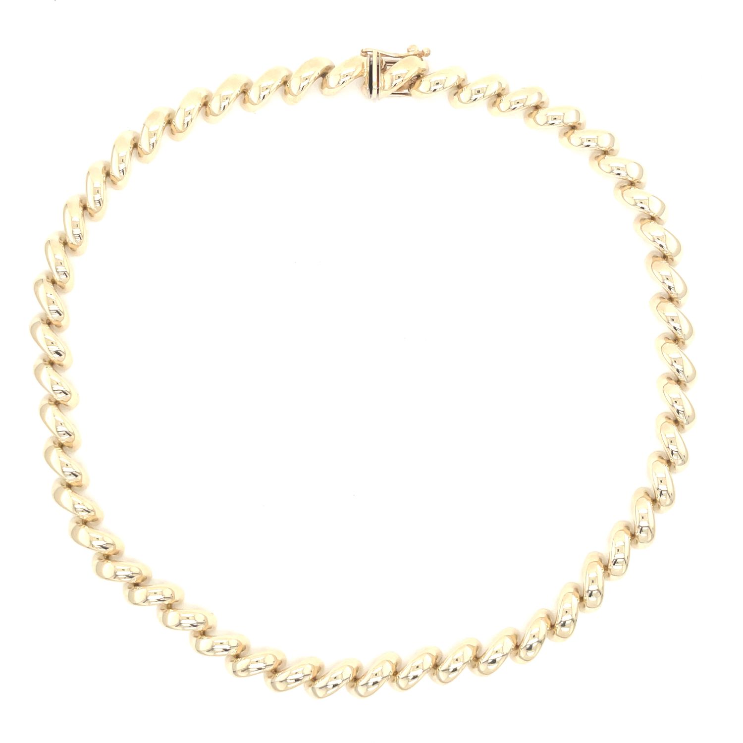 San Marco Macaroni Link in 14k Yellow Gold —16”