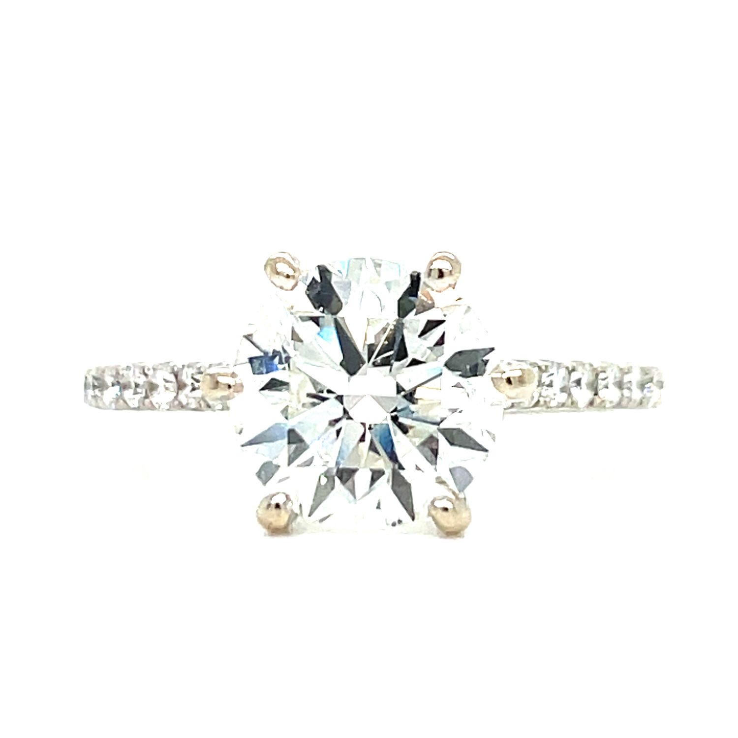 Diamond Six-Prong Ring in 14k White Gold — 2.23CTW