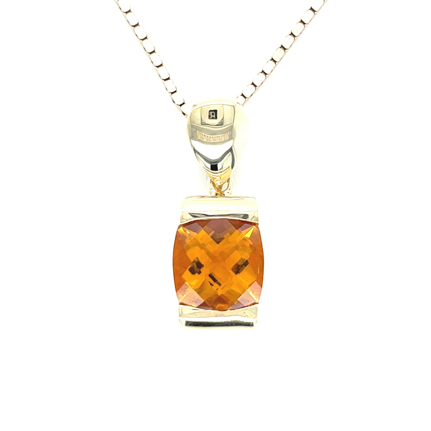 Citrine Necklace in 14k Yellow Gold