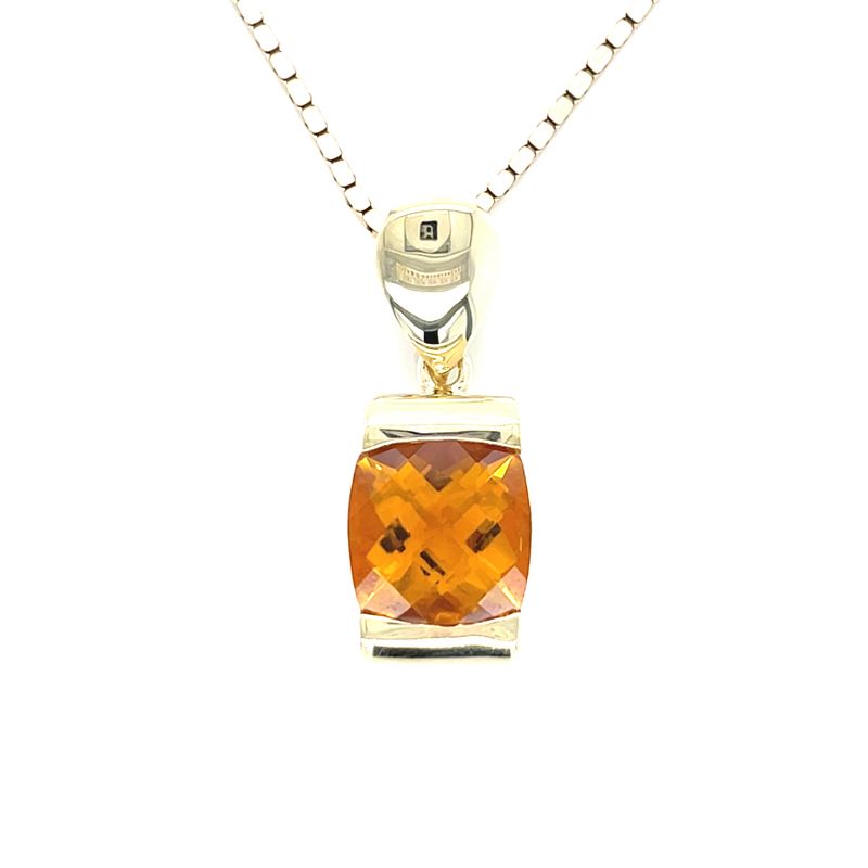 Citrine Necklace in 14k Yellow Gold