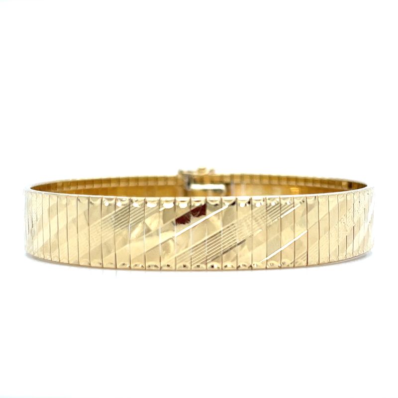 Omega Bracelet in 14k Yellow Gold - 7"