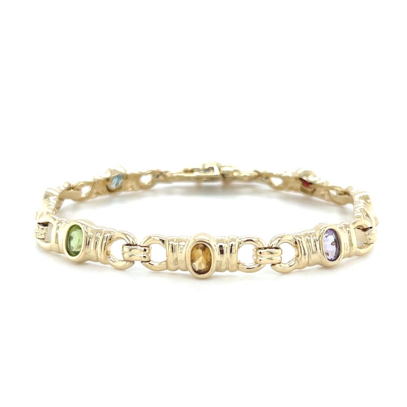 Gemstone Bracelet in 14k Yellow Gold