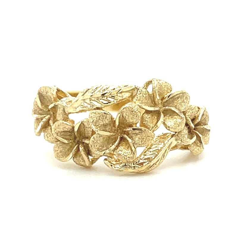 Floral Ring in 14k Yellow Gold