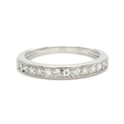 Diamond Band in 14k White Gold — 0.24CTW Diamond Band in 14k White Gold — 0.24CTW