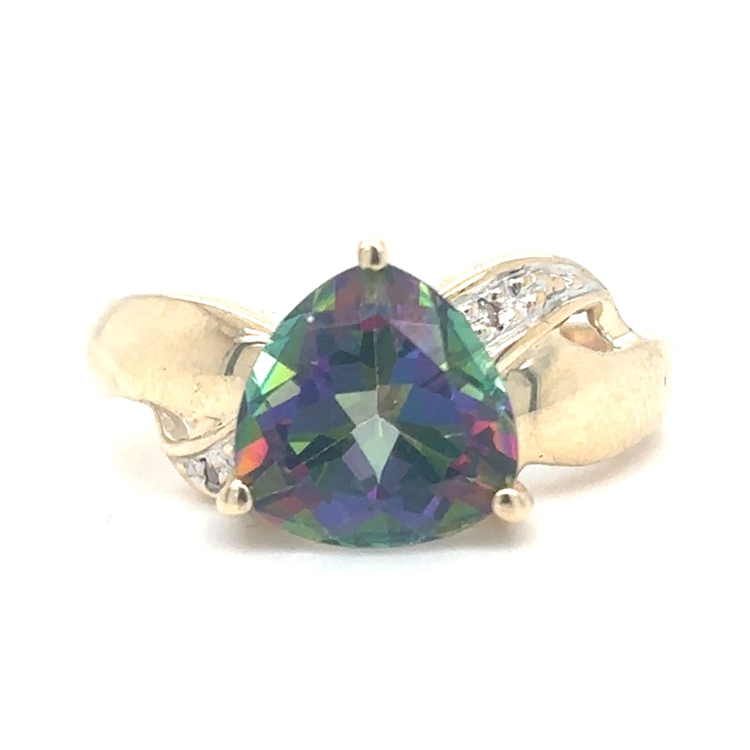 Mystic Topaz Ring in 10k Yellow Gold Mystic Topaz Ring in 10k Yellow Gold