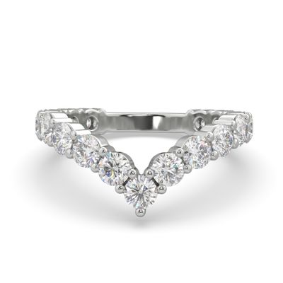 Diamond V-Shape Band in 14k White Gold Diamond V-Shape Band in 14k White Gold