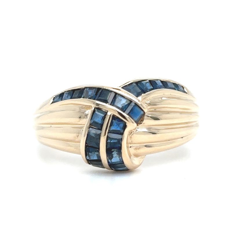 Sapphire Band in 14k Yellow Gold