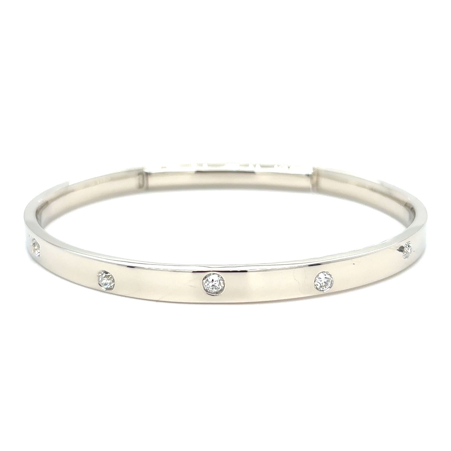 Diamond Signature Bracelet in 14k White Gold