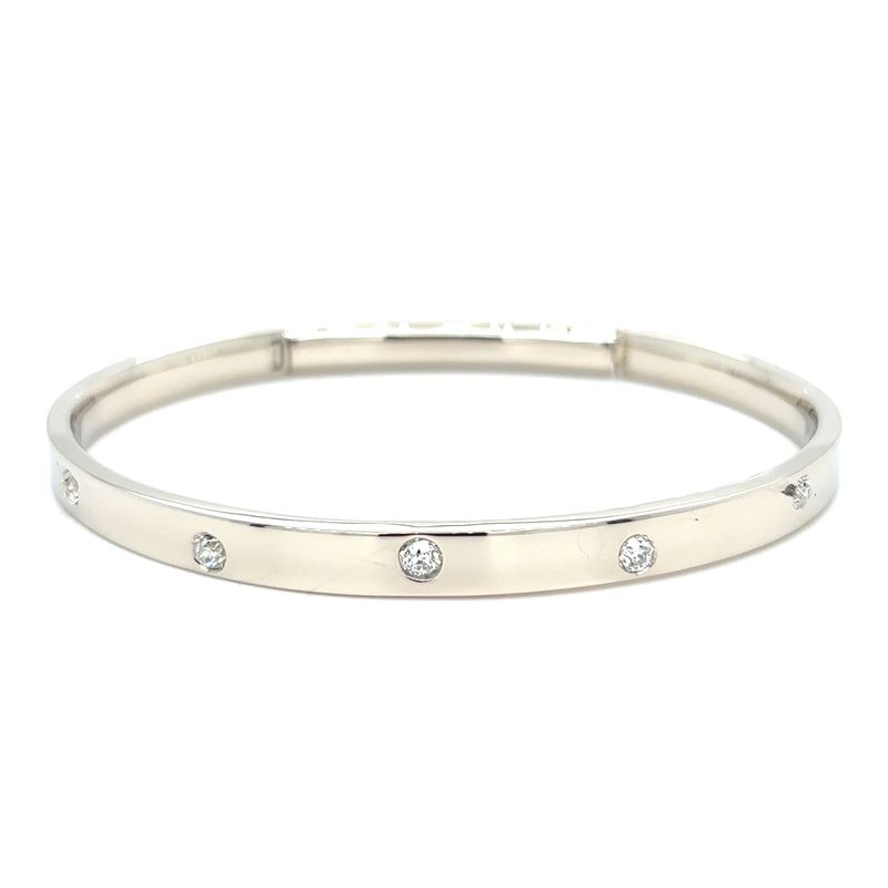 Diamond Signature Bracelet in 14k White Gold