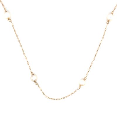 Pearl Necklace on 14k Yellow Gold — 18” Pearl Necklace on 14k Yellow Gold — 18”