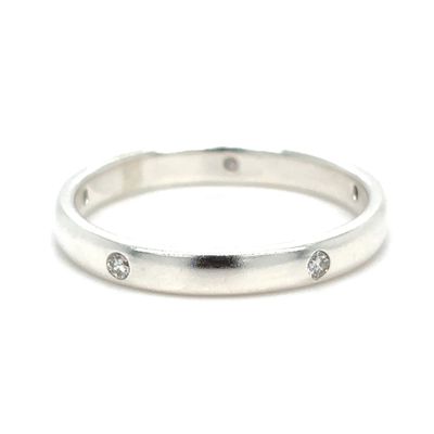 Diamond Flush Mount Band in Silver Diamond Flush Mount Band in Silver