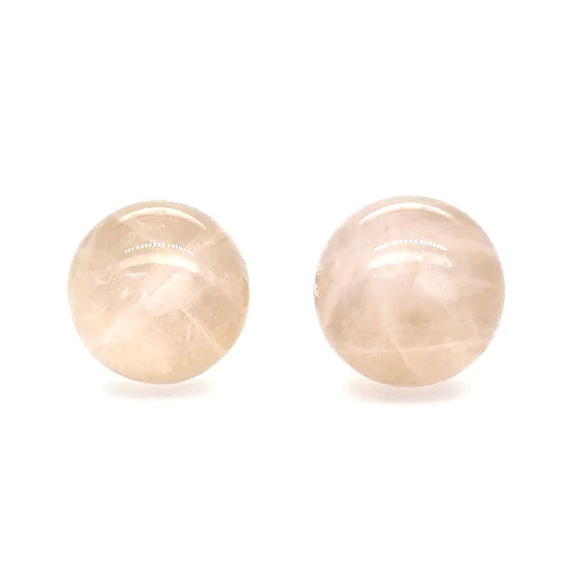 Pink Tourmaline Earring Studs in 14k Yellow Gold