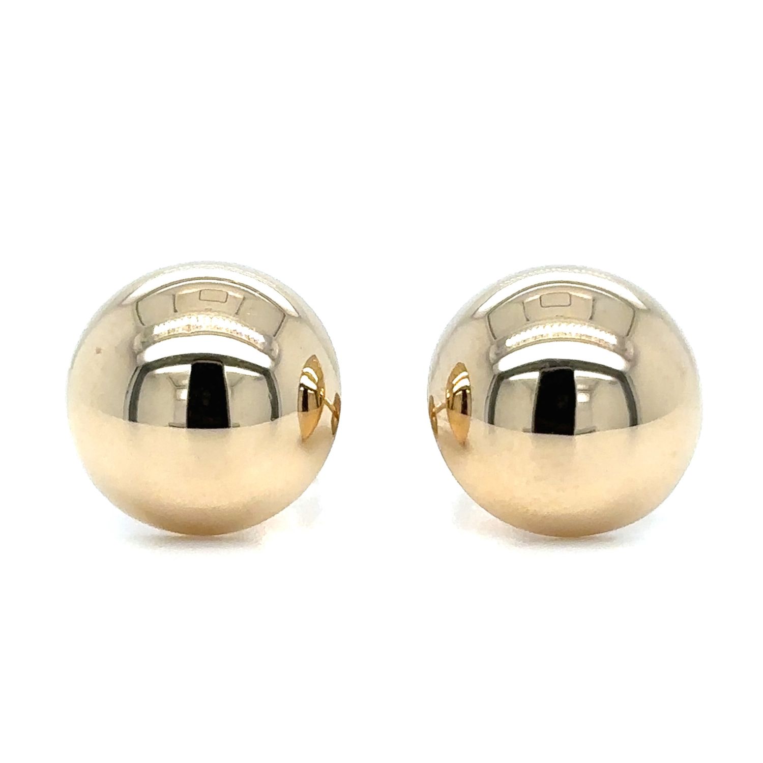 Sphere Studs in 14k Yellow Gold Sphere Studs in 14k Yellow Gold