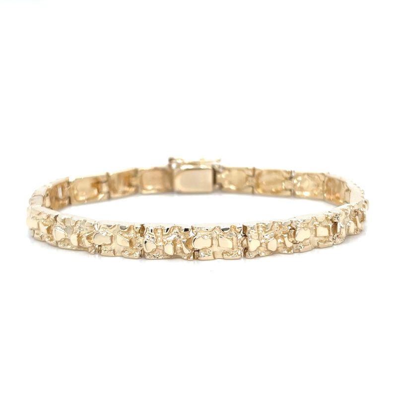 Nugget Bracelet in 14k Yellow Gold — 7.25”