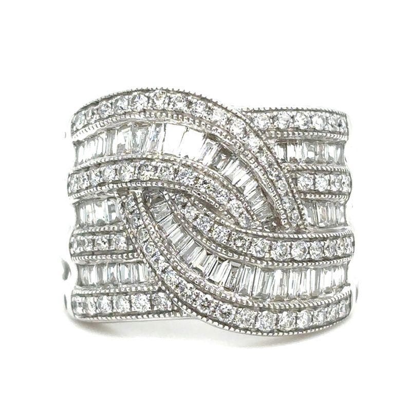 EFFY Diamond Pave Ring in 14k White Gold — 1.12CTW