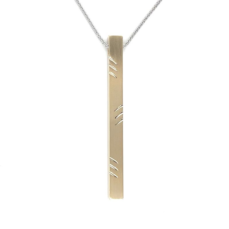 Simply Sleek Necklace in 14k Yellow & White Gold