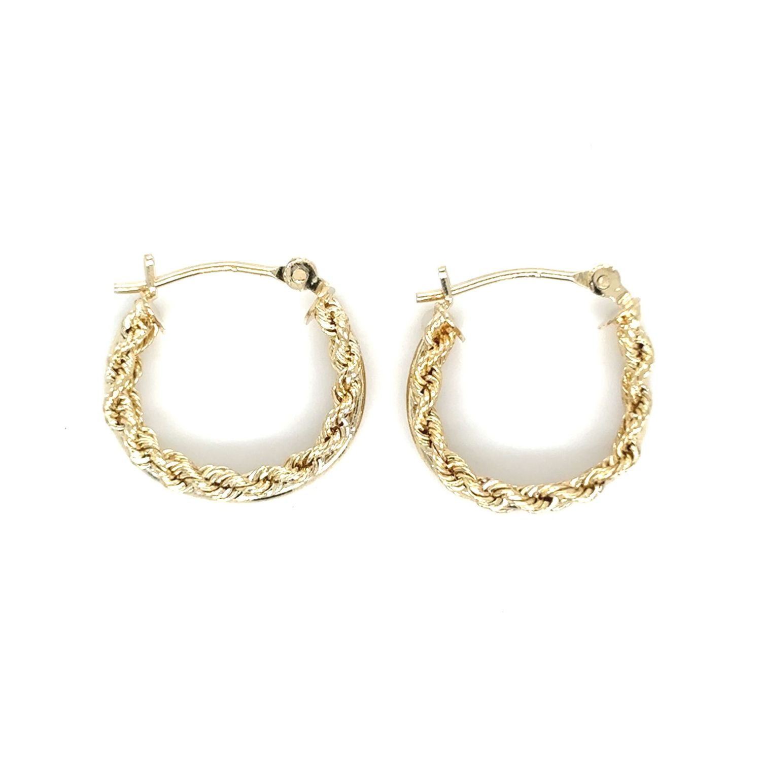 Rope Hoops in 14k Yellow Gold Rope Hoops in 14k Yellow Gold