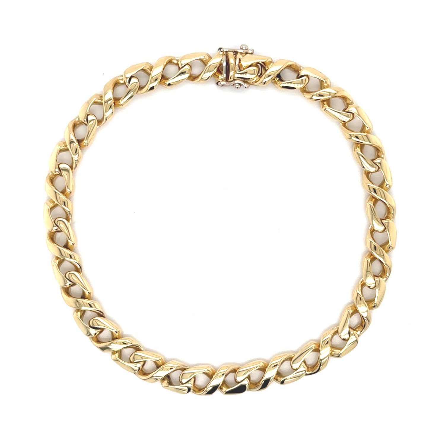 Curb Link Bracelet in 18k Yellow Gold