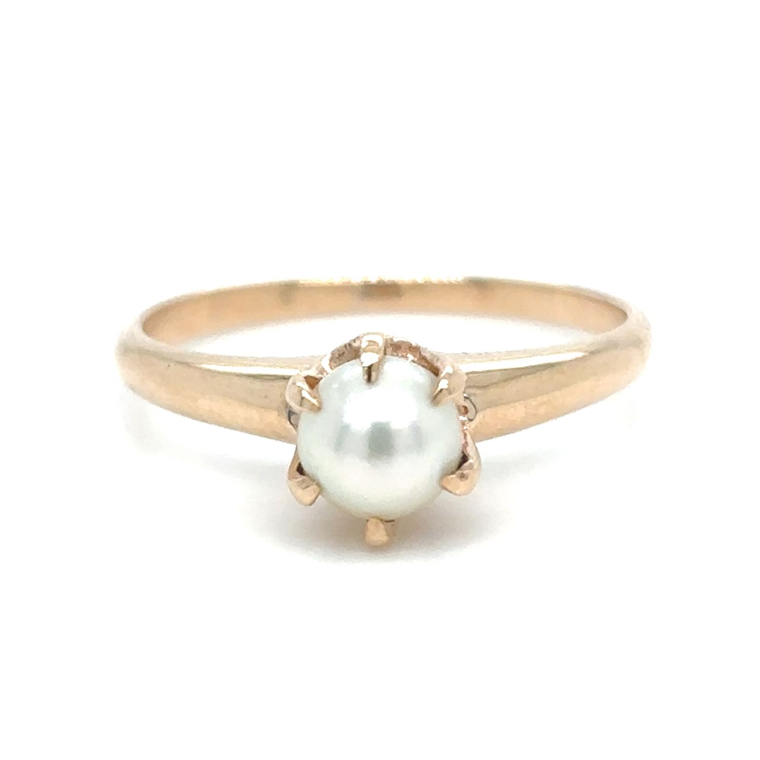 Akoya Pearl Ring in 9k Yellow Gold